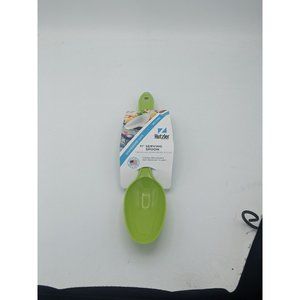 Hutzler Solid Serving Spoon Nylon Reinforced Utensil 11" Light Green No 700
